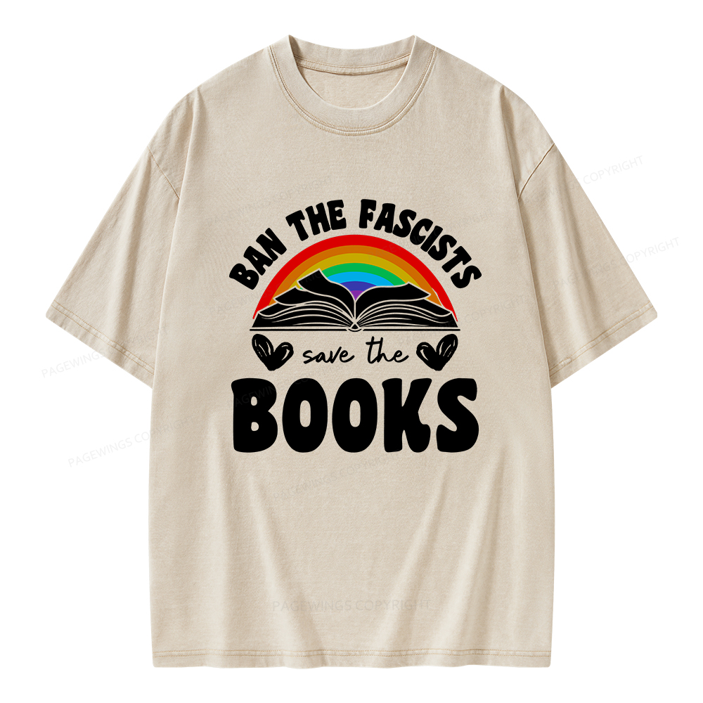 Pagewings Banned books T-Shirt Unisex Washed T-shirt