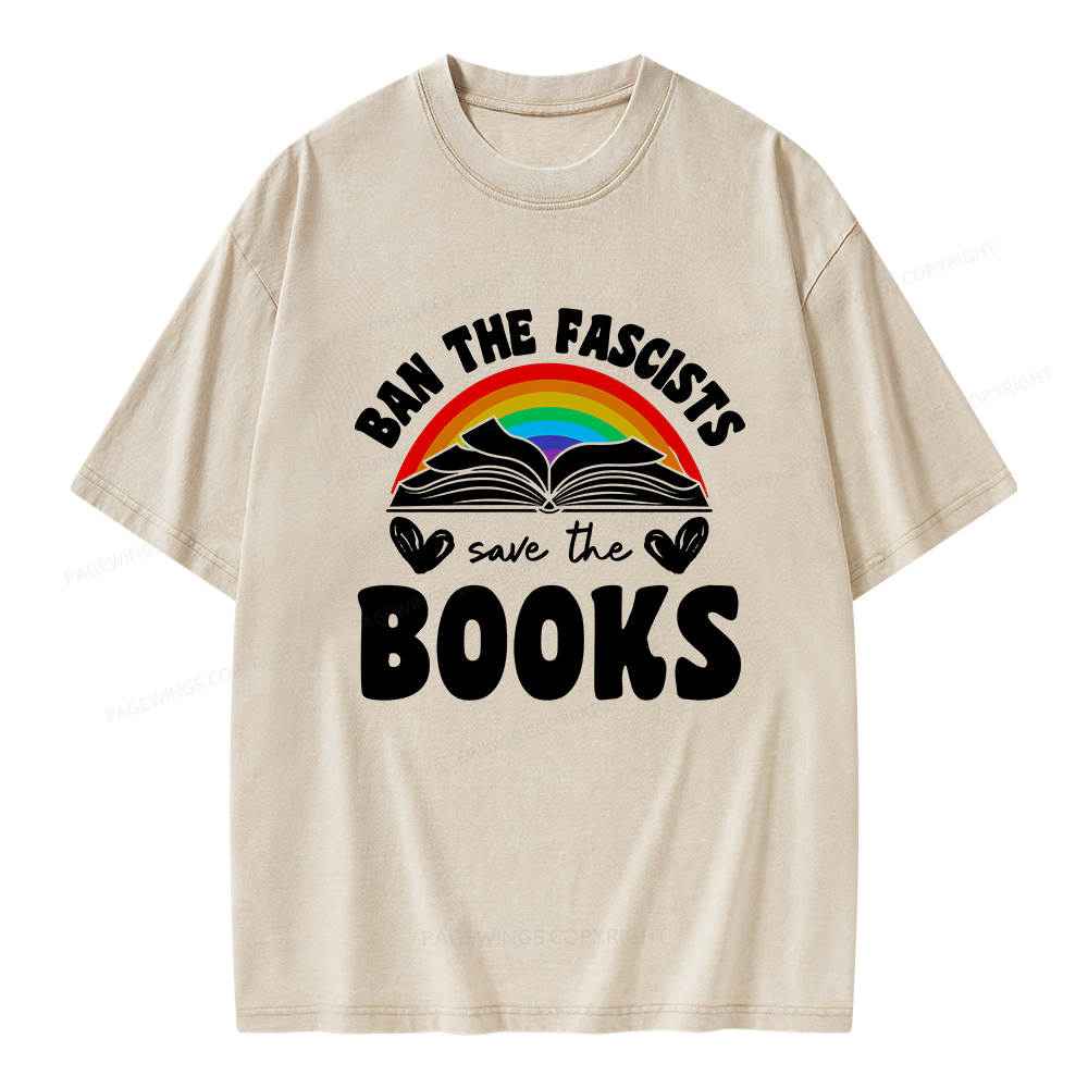 Pagewings Banned books T-Shirt Unisex Washed T-shirt