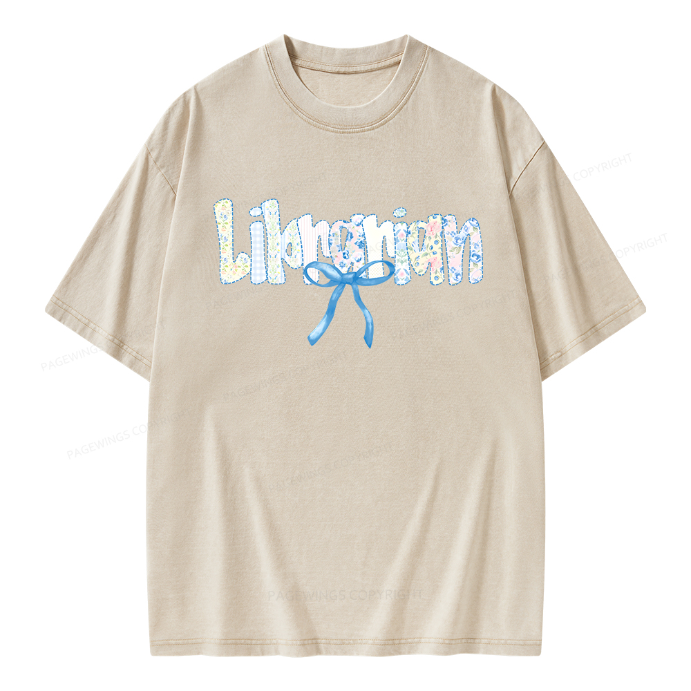 Pagewings Librarian Unisex Washed T-shirt
