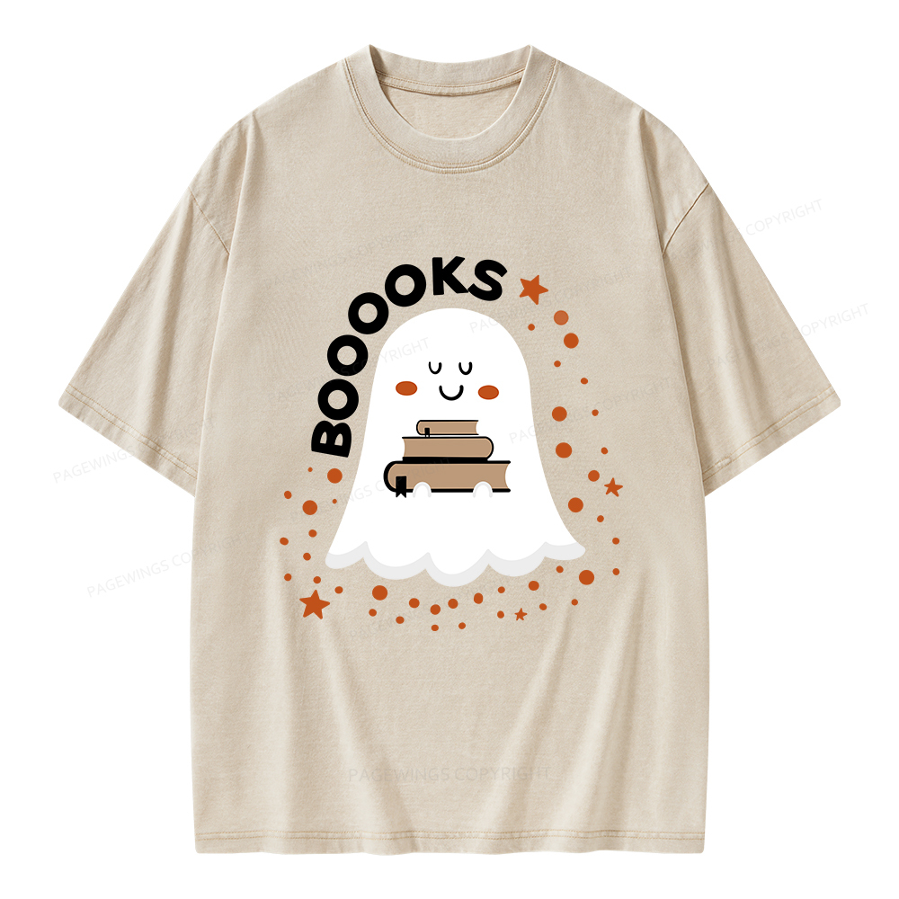 Pagewings Booooks Unisex Washed T-shirt