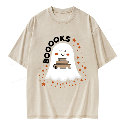 Pagewings Booooks Unisex Washed T-shirt