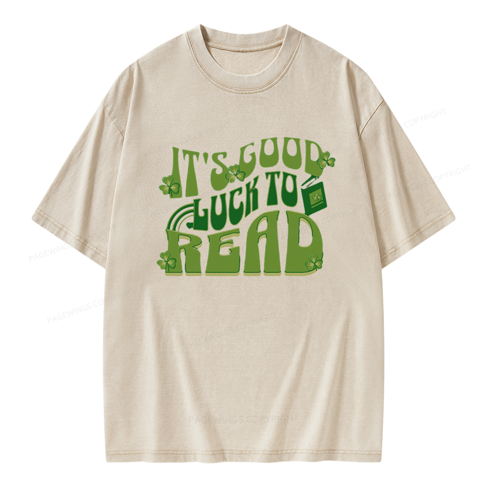 Pagewings St Patricks Day Librarian Sweatshirt Unisex Washed T-shirt