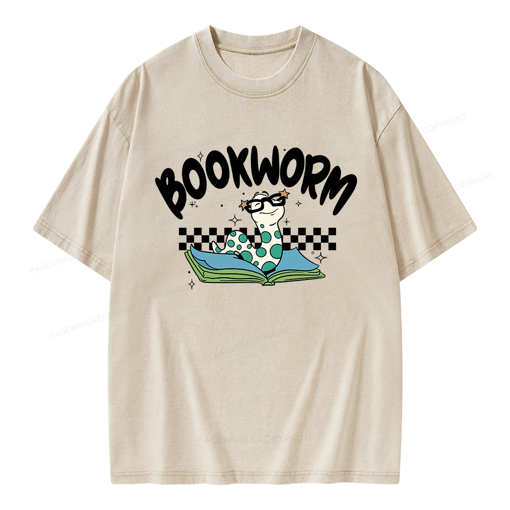Pagewings Bookworm Unisex Washed T-shirt