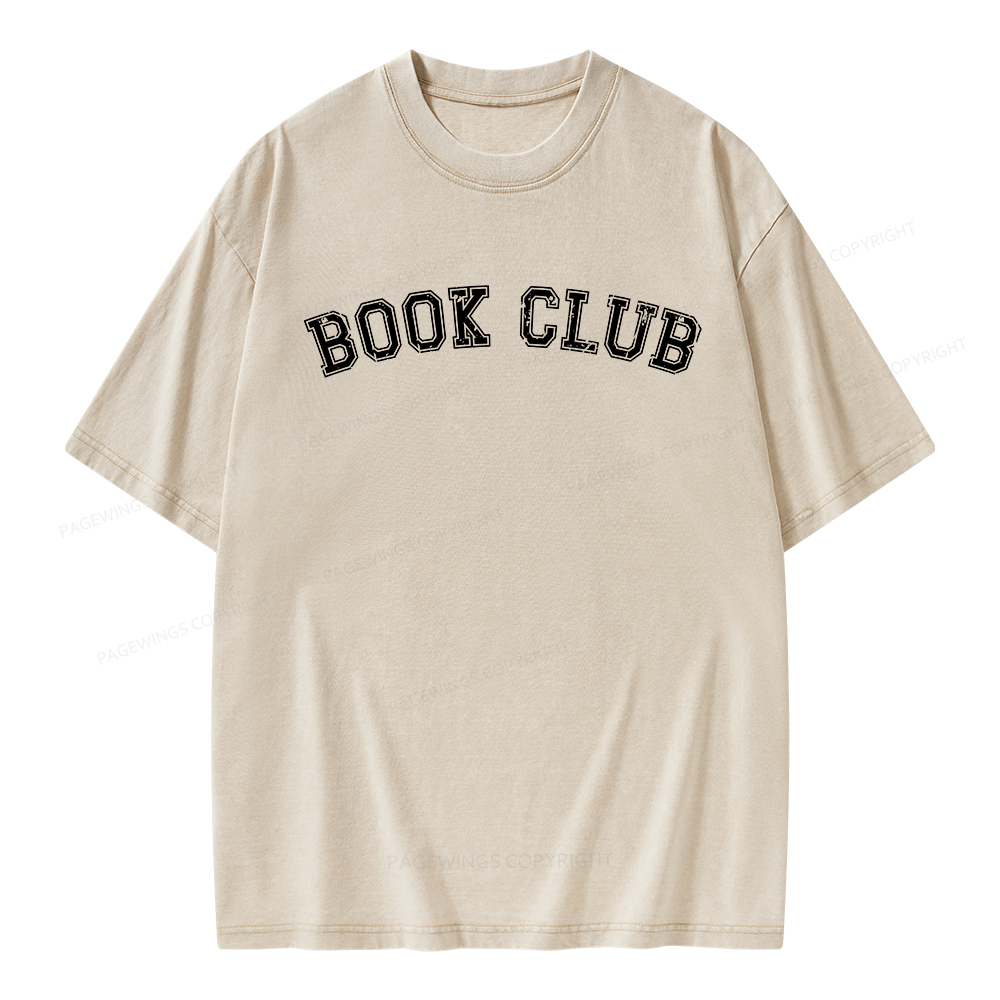 Pagewings Book Club Unisex Washed T-shirt