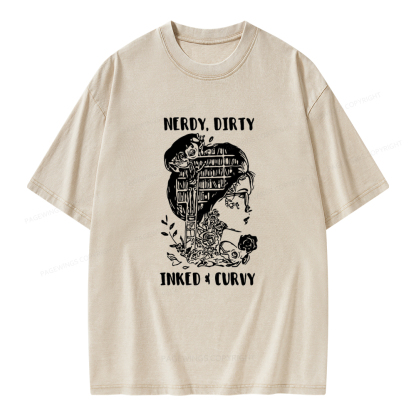 Pagewings A Well Read Woman Is A Dangerous Creature Shirt Unisex Washed T-shirt