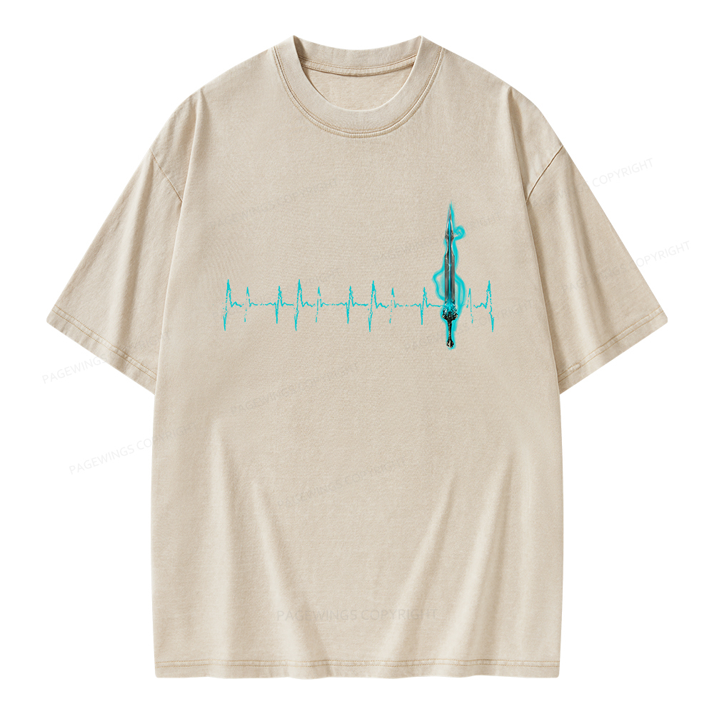 Pagewings Ten Heartbeats Stormlight Unisex Washed T-shirt