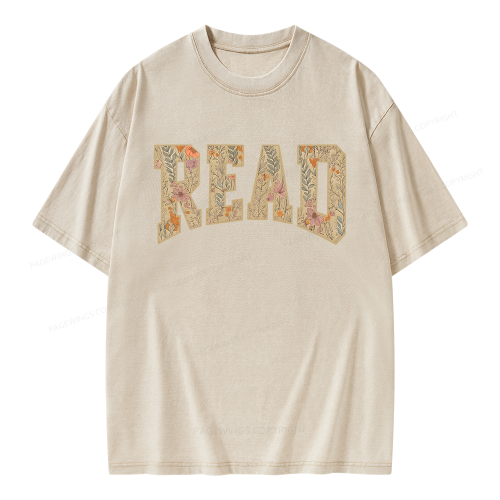 Pagewings Read  Unisex Washed T-shirt