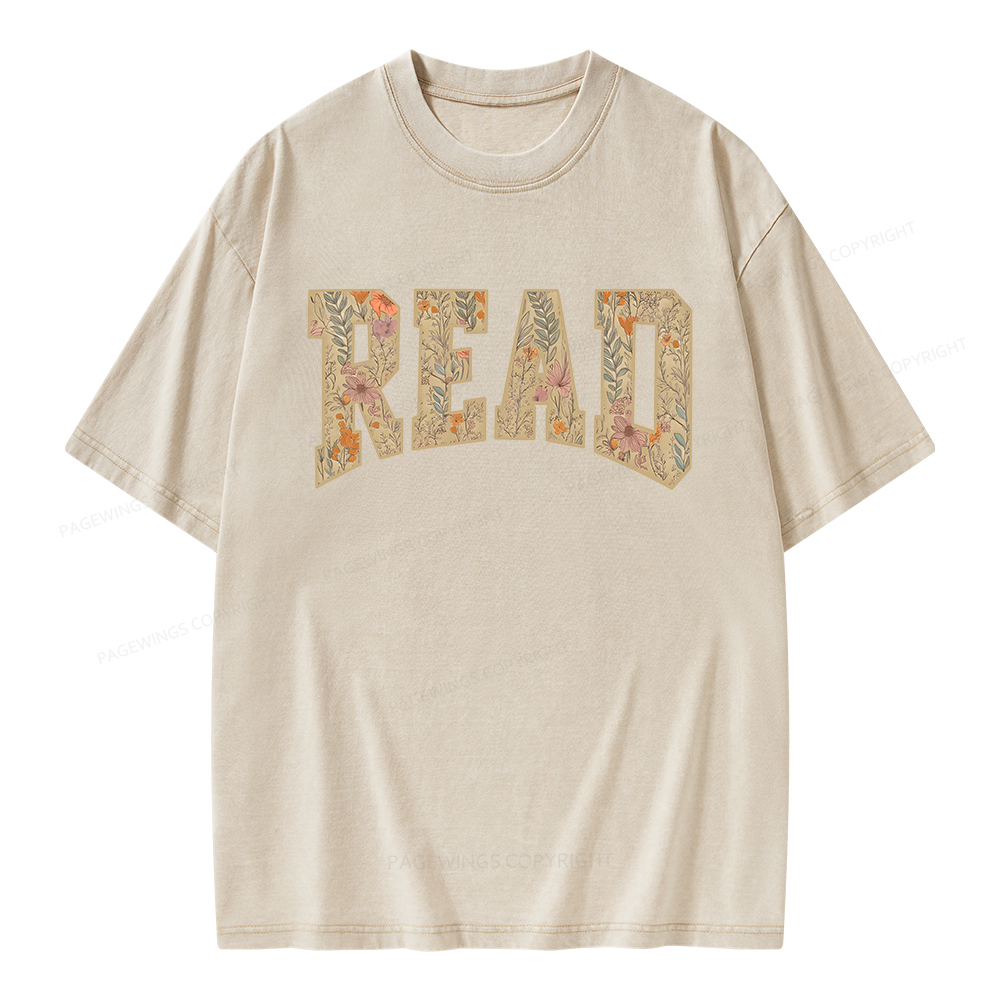 Pagewings Read  Unisex Washed T-shirt