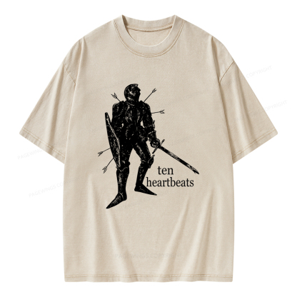 Pagewings Ten Heartbeats Unisex Washed T-shirt