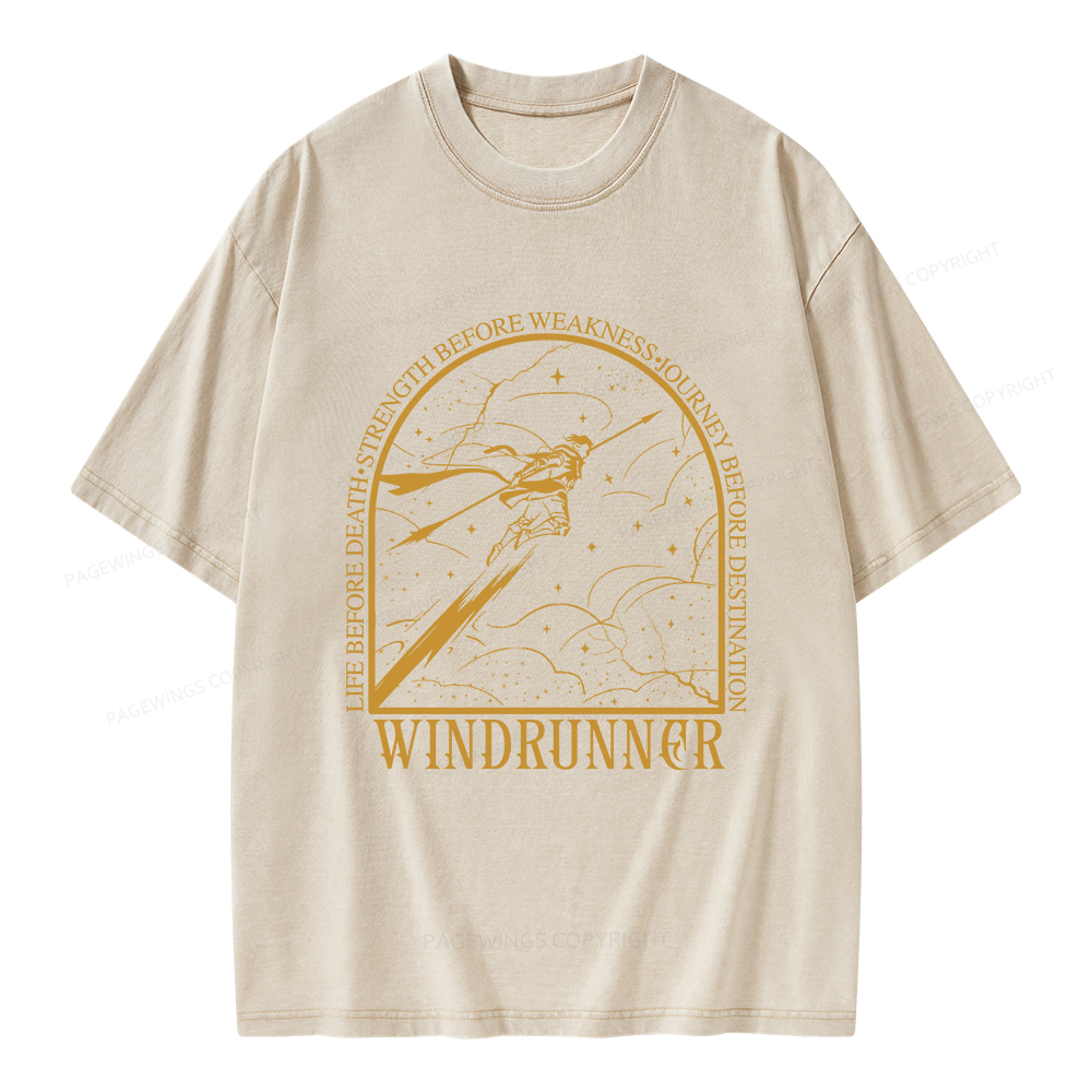Pagewings Windrunner  Unisex Washed T-shirt