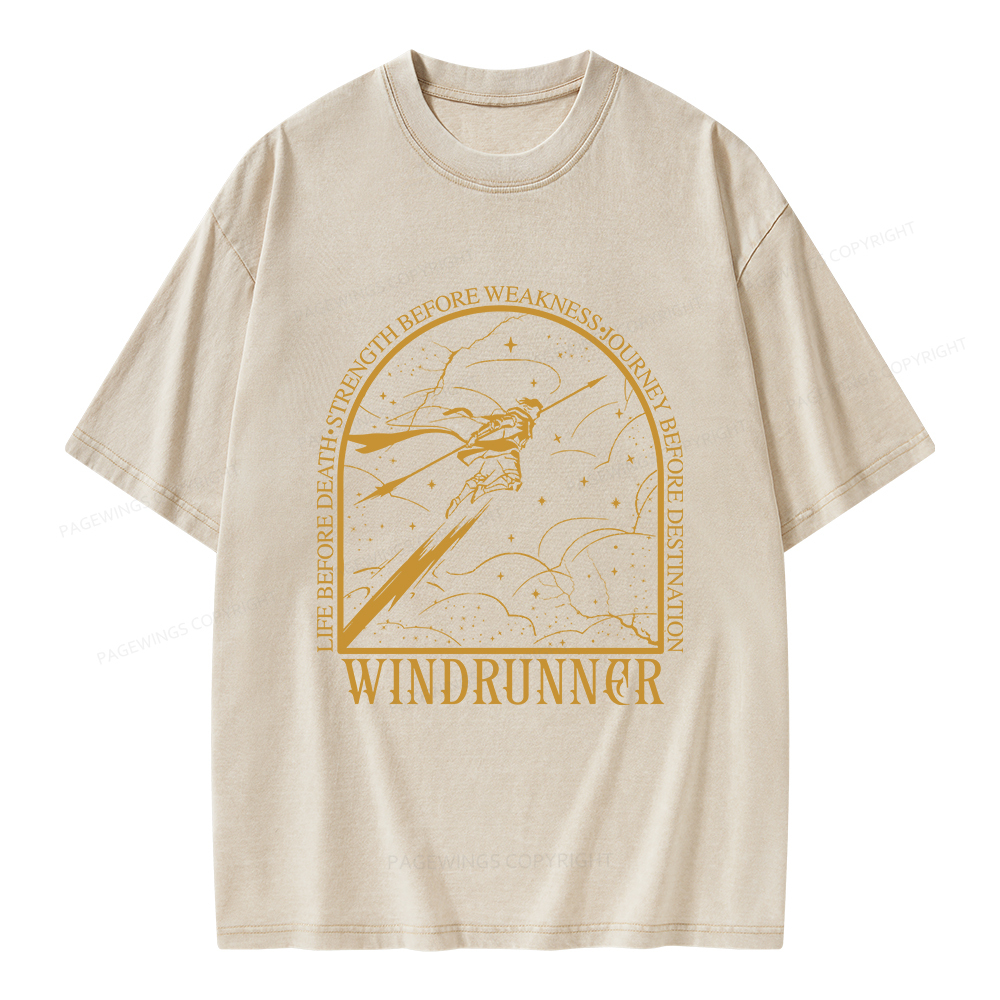 Pagewings Windrunner  Unisex Washed T-shirt