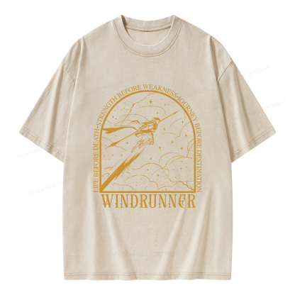 Pagewings Windrunner  Unisex Washed T-shirt