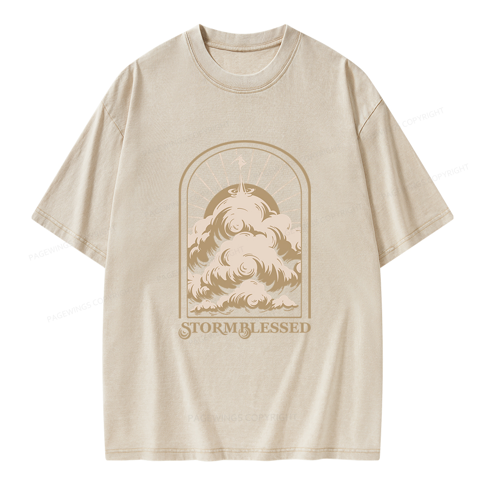 Pagewings Stormblessed Unisex Washed T-shirt