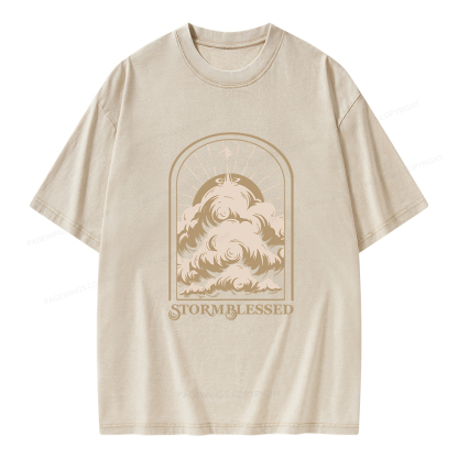 Pagewings Stormblessed Unisex Washed T-shirt