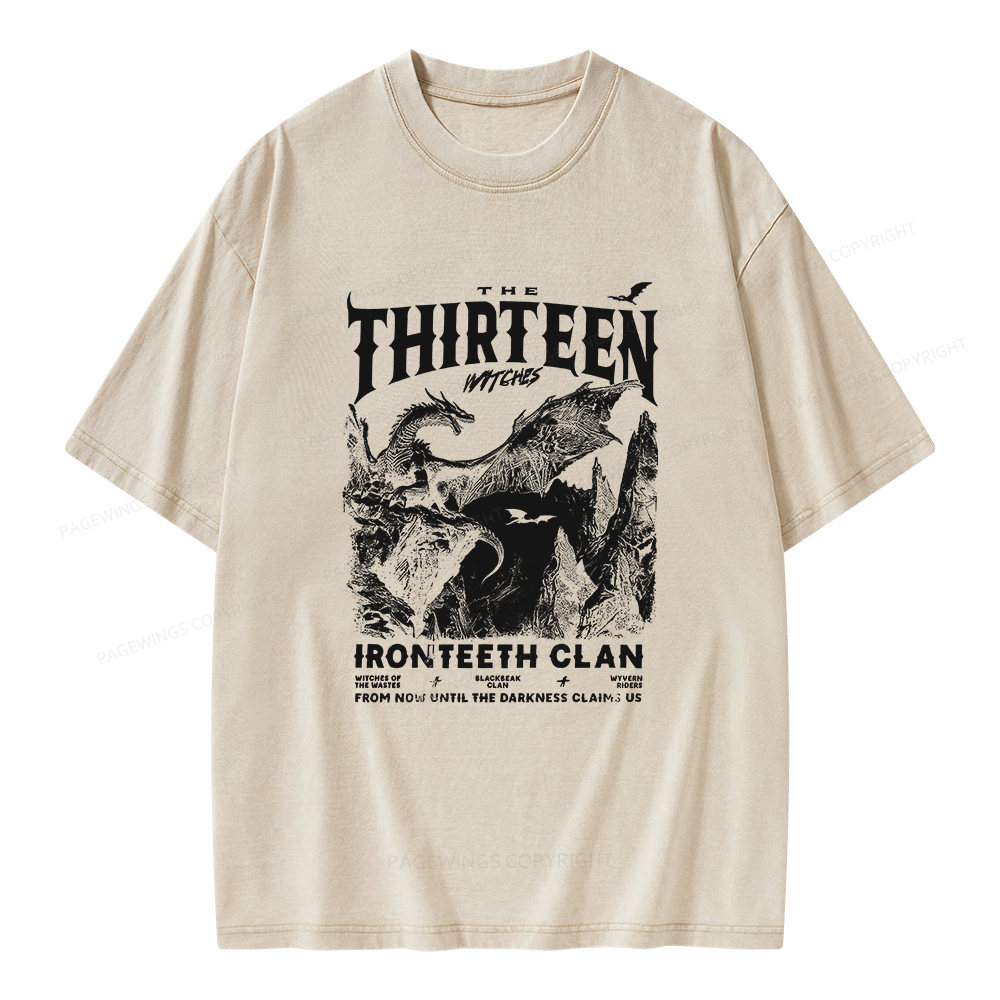Pagewings The Thirteen Unisex Washed T-shirt
