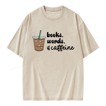 Pagewings Phonemes Graphemes Caffeine Unisex Washed T-shirt