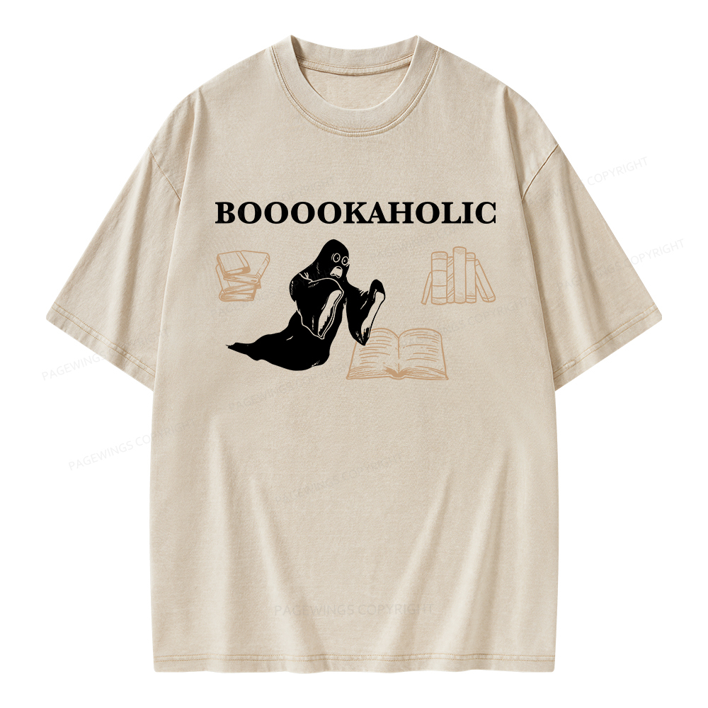 Pagewings Booookaholic Unisex Washed T-shirt