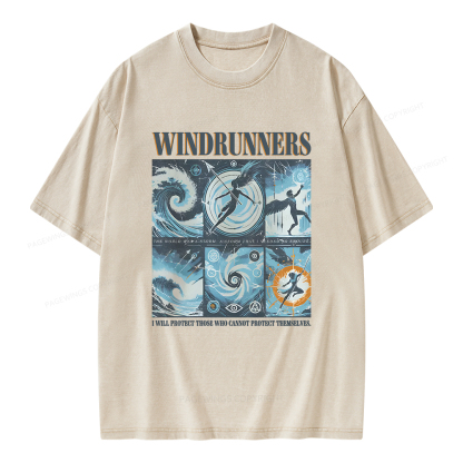 Pagewings Windrunners Unisex Washed T-shirt