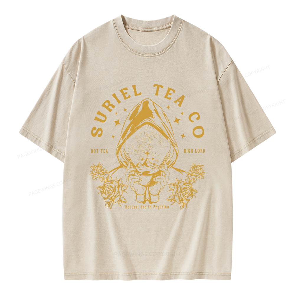 Pagewings Suriel Tea Co Unisex Washed T-shirt