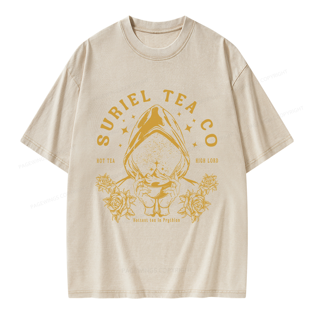 Pagewings Suriel Tea Co Unisex Washed T-shirt