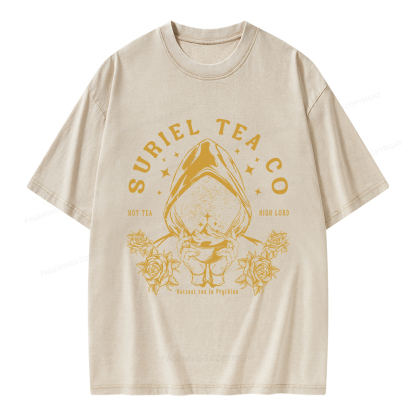Pagewings Suriel Tea Co Unisex Washed T-shirt