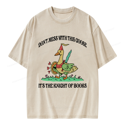 Pagewings It’s The Knight Of Books Unisex Washed T-shirt
