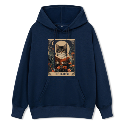 Pagewings The Reader Tarot Card Cat Unisex Classic Hoodie