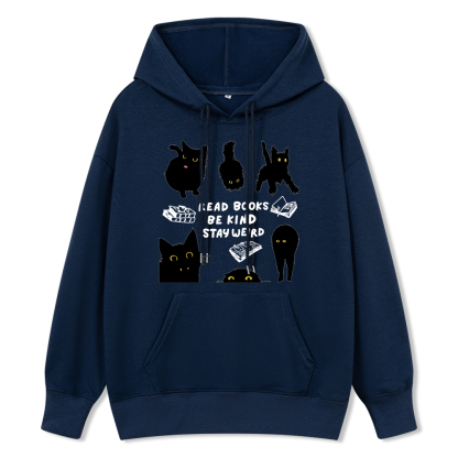 Pagewings Read Books Be Kind Stay Weird Unisex Classic Hoodie