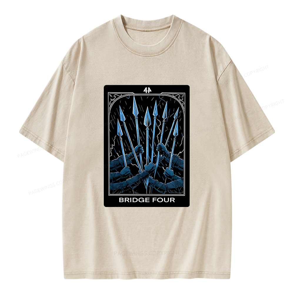 Pagewings Bridge Four Unisex Washed T-shirt