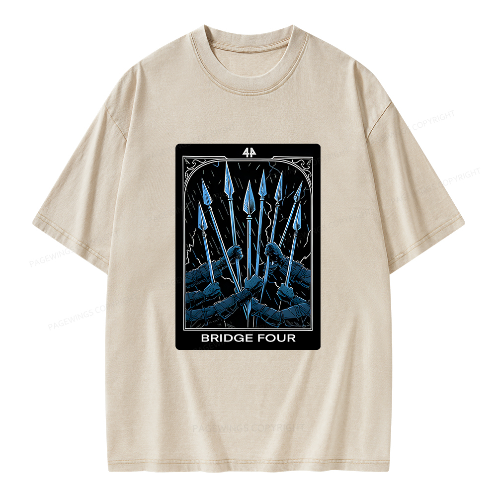 Pagewings Bridge Four Unisex Washed T-shirt