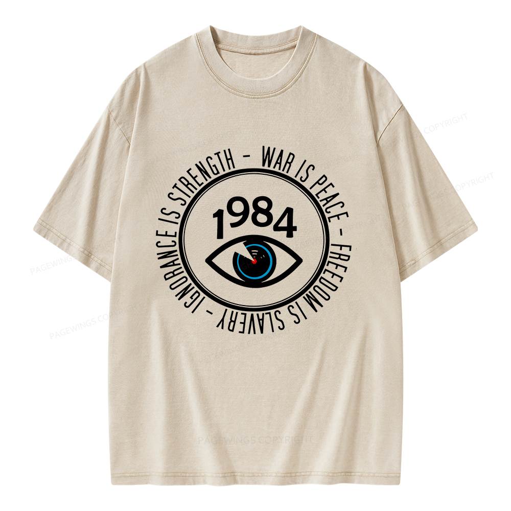 Pagewings War Is Peace Unisex Washed T-shirt