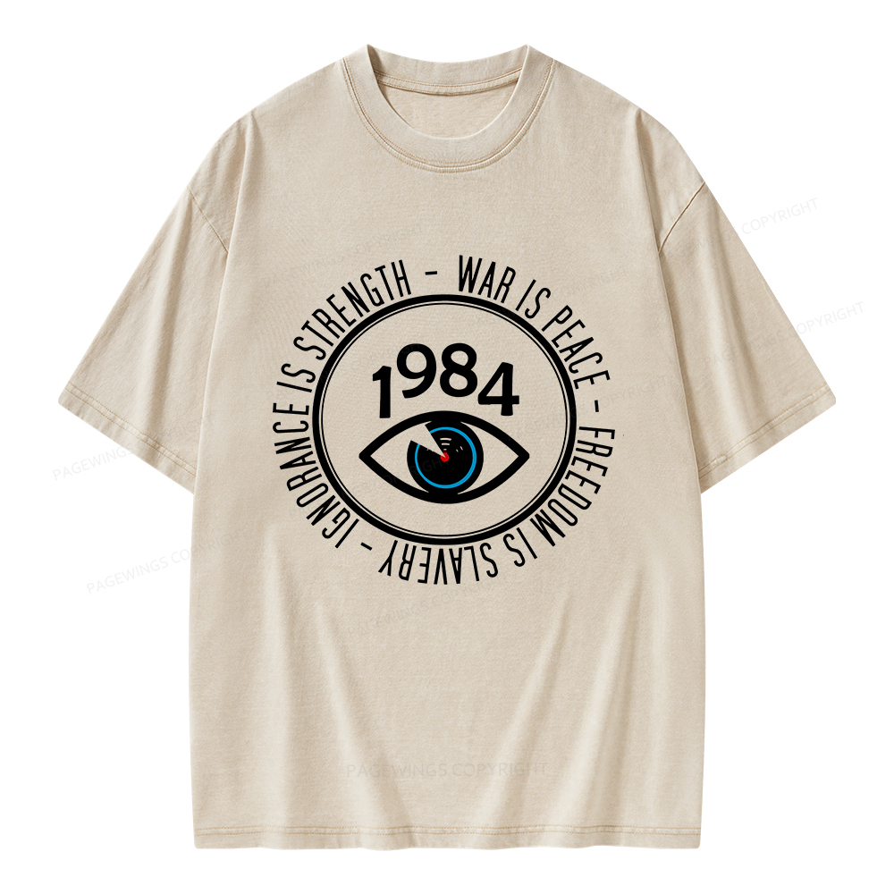 Pagewings War Is Peace Unisex Washed T-shirt