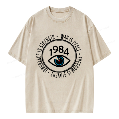 Pagewings War Is Peace Unisex Washed T-shirt