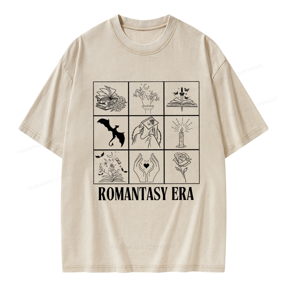 Pagewings Romantasy Era Book Shirt Comfort Colors t-shirt Unisex Washed T-shirt