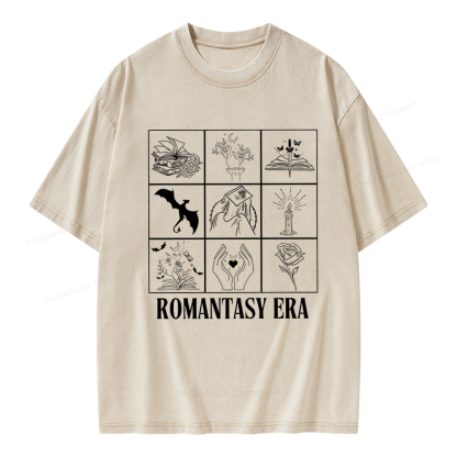 Pagewings Romantasy Era Book Shirt Comfort Colors t-shirt Unisex Washed T-shirt