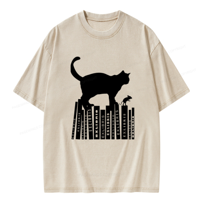 Pagewings Bookplate Creative T-shirt Unisex Washed T-shirt