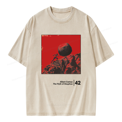 Pagewings Sisyphus Unisex Washed T-shirt