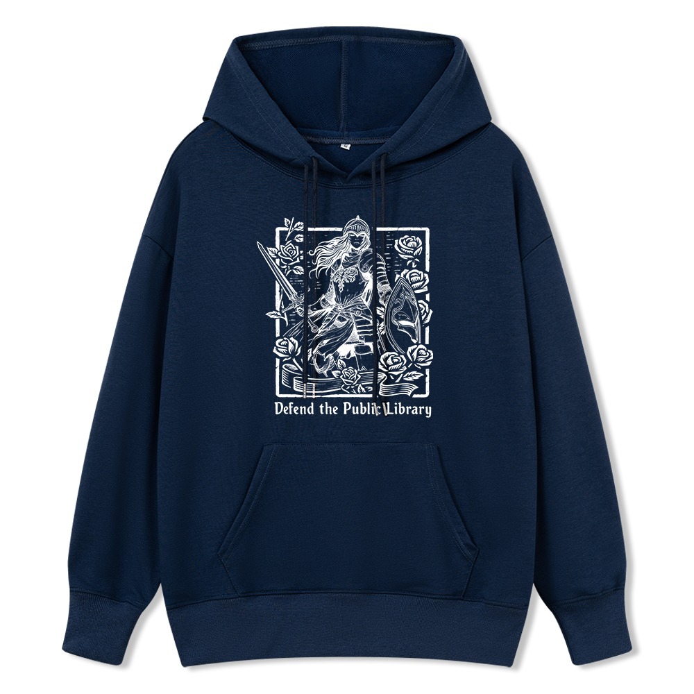Pagewings Defend The Public Library Unisex Classic Hoodie