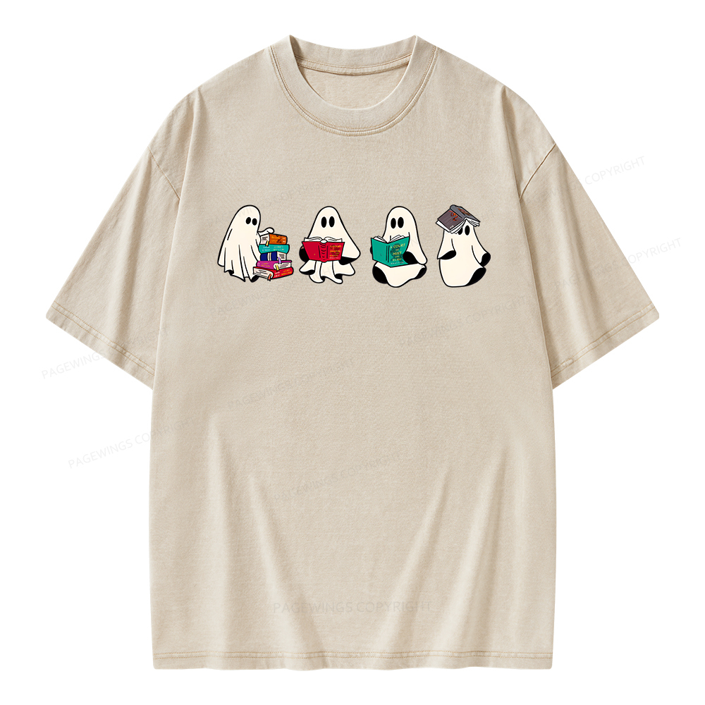 Pagewings Acotar Ghost Unisex Washed T-shirt