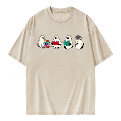 Pagewings Acotar Ghost Unisex Washed T-shirt