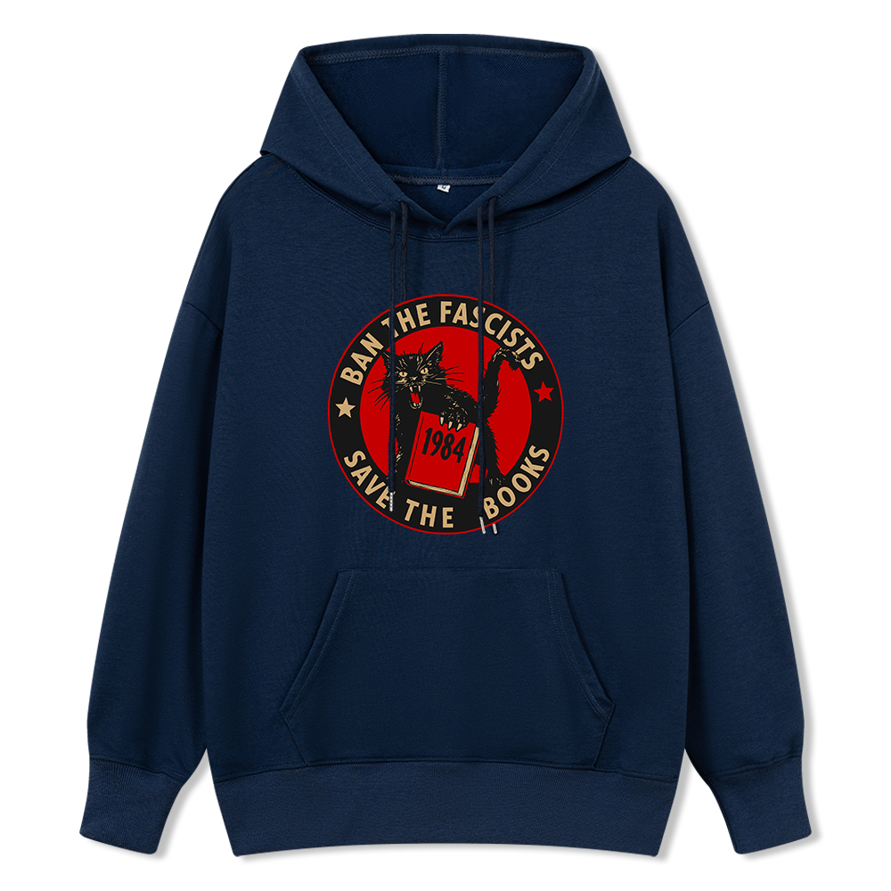 Pagewings Ban The Fascists Save The Books Unisex Classic Hoodie