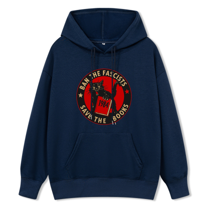 Pagewings Ban The Fascists Save The Books Unisex Classic Hoodie