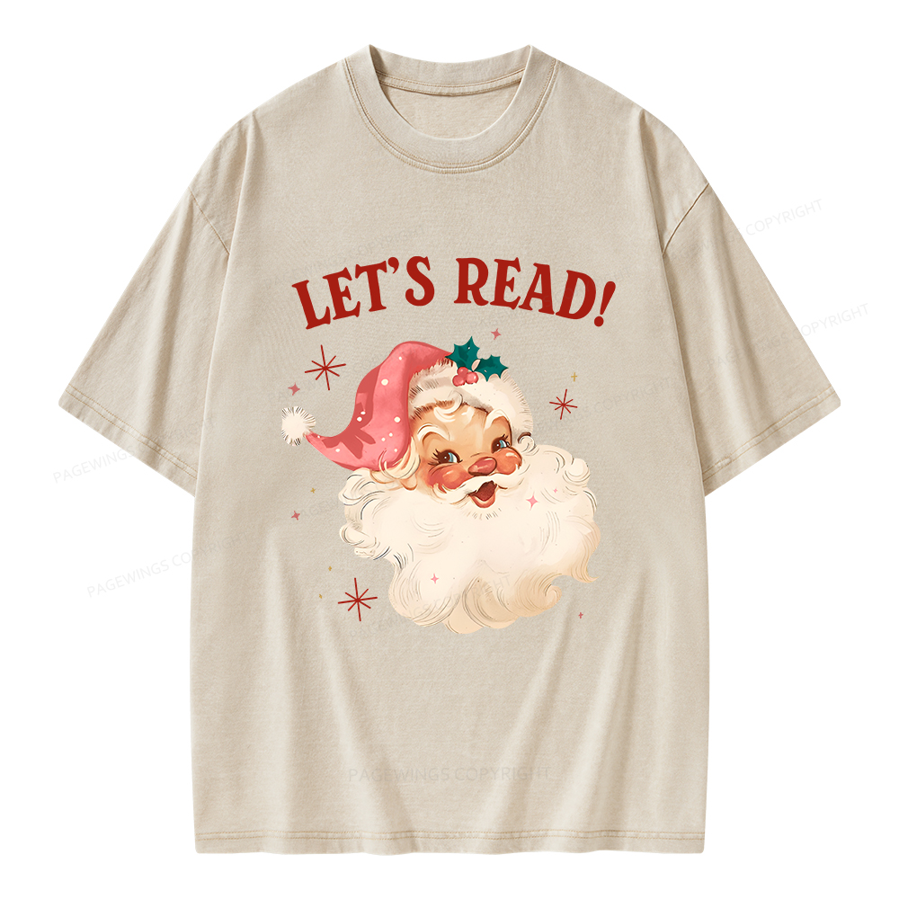 Pagewings Let’s Read Unisex Washed T-shirt