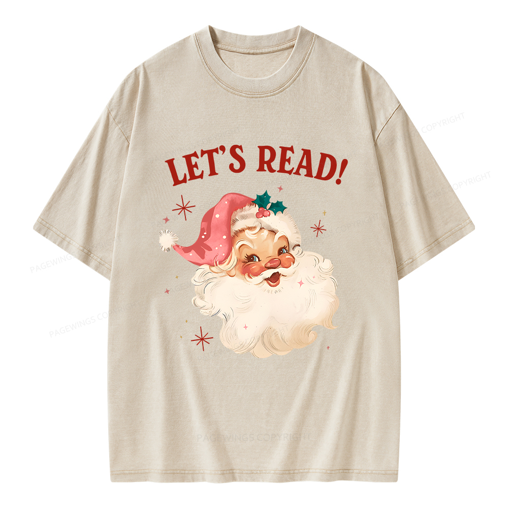 Pagewings Let’s Read Unisex Washed T-shirt