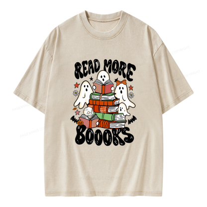 Pagewings Read More Boooks Unisex Washed T-shirt