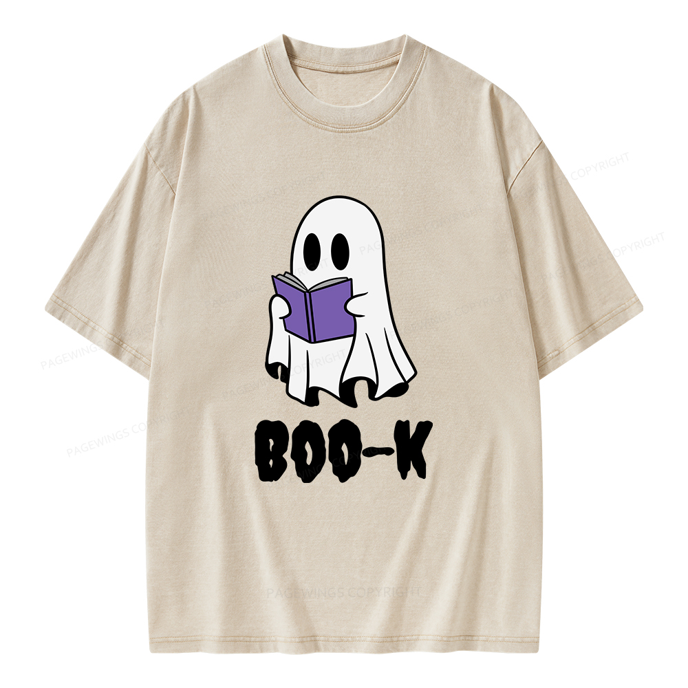 Pagewings Boo-K Unisex Washed T-shirt