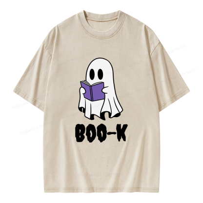 Pagewings Boo-K Unisex Washed T-shirt