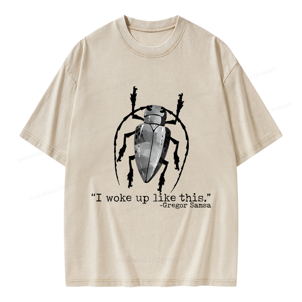 Pagewings I Woke Up Like This Unisex Washed T-shirt