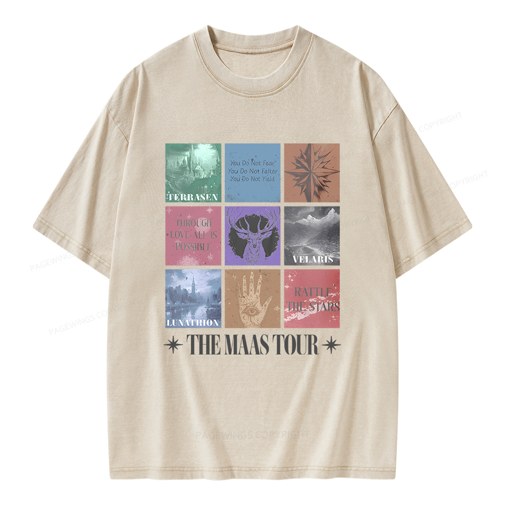 Pagewings The Maas Tour Unisex Washed T-shirt