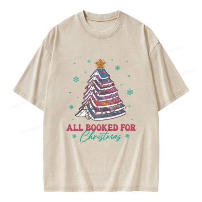 Pagewings Throne of Glass Christmas Unisex Washed T-shirt